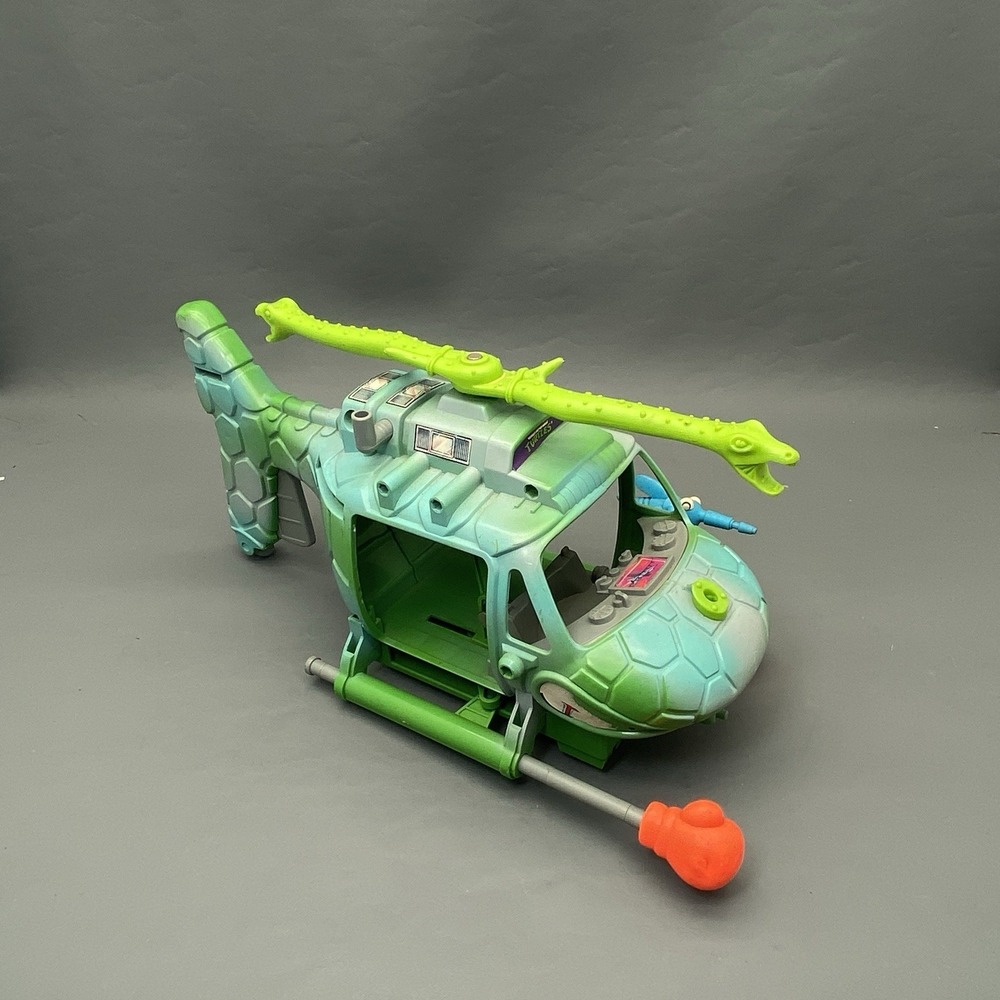 Vintage Teenage Mutant Ninja‎ Turtles Snake Helicopter Vehicle 1990s Incomplete